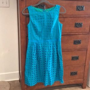Loft Dress, Size 4.  Aqua and Teal